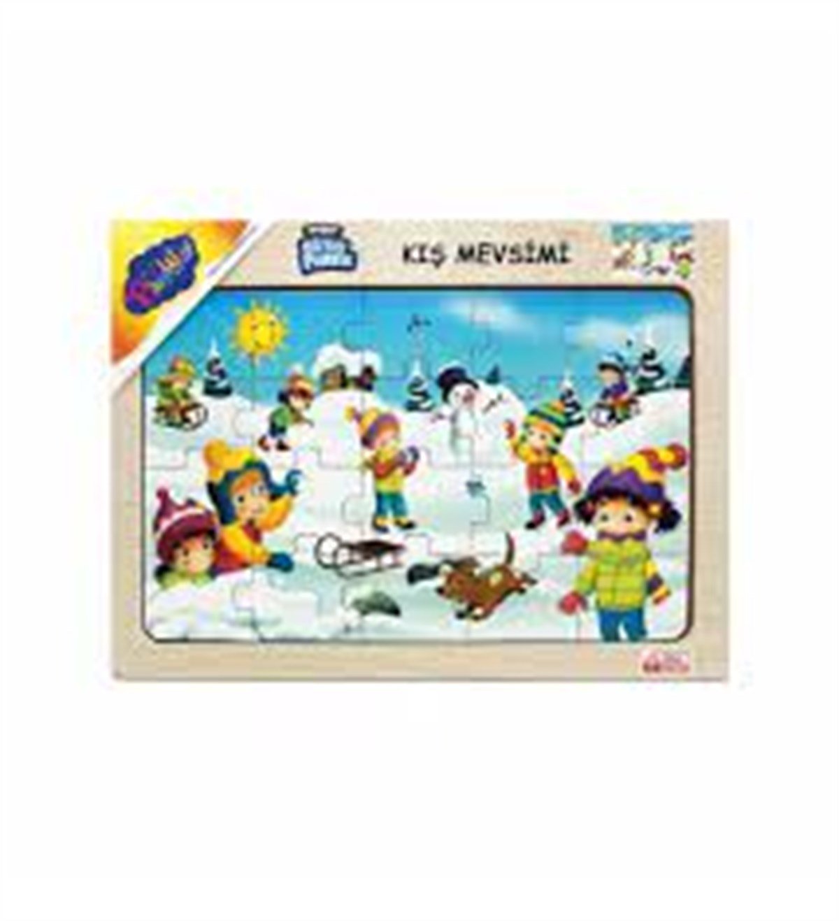 Ahşap Yapboz OyuncaklarıKMKNY111Ahşap Eğitici Puzzle Kış Mevsimi