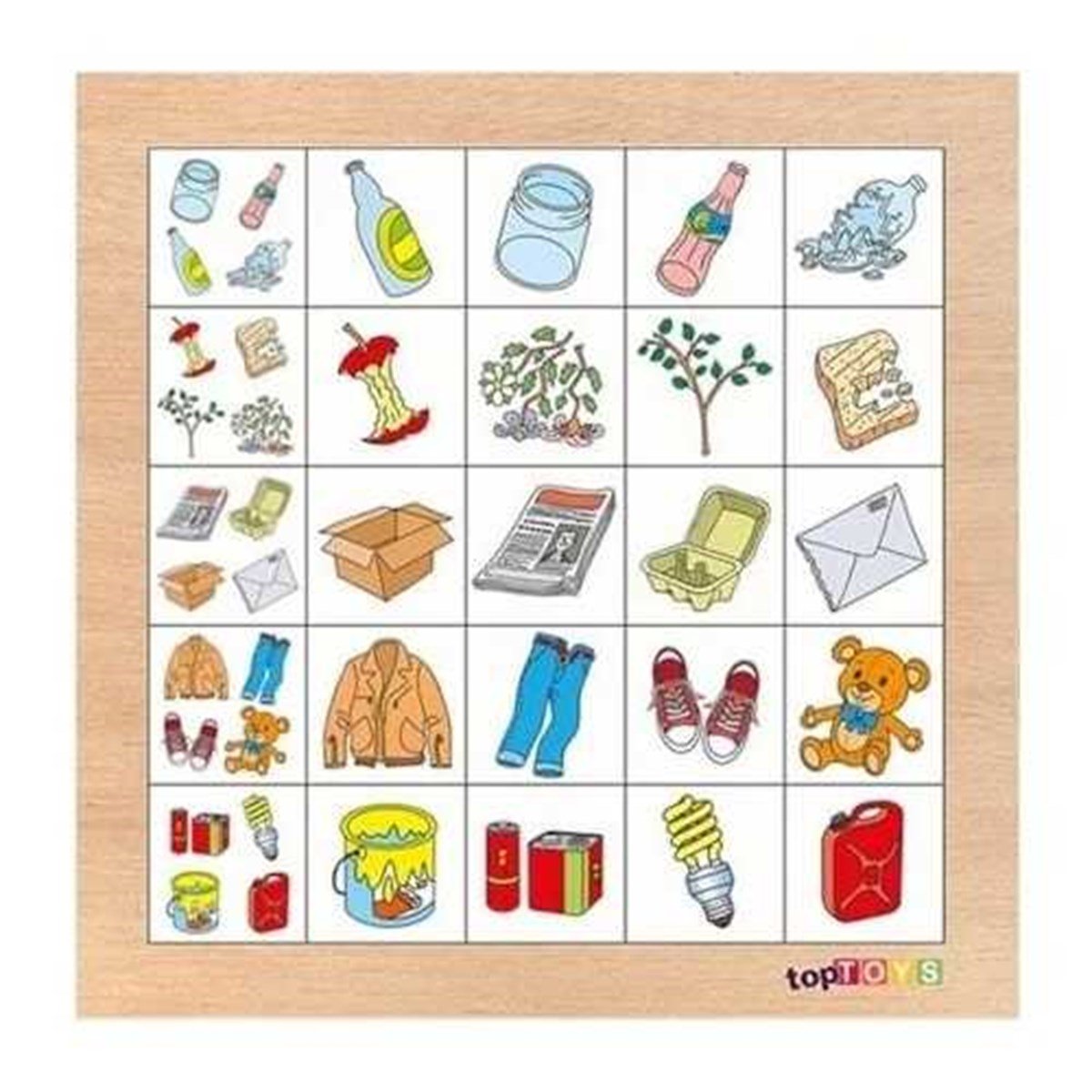 Ahşap Yapboz OyuncaklarıKMTG403Geri Dönüşüm Puzzle