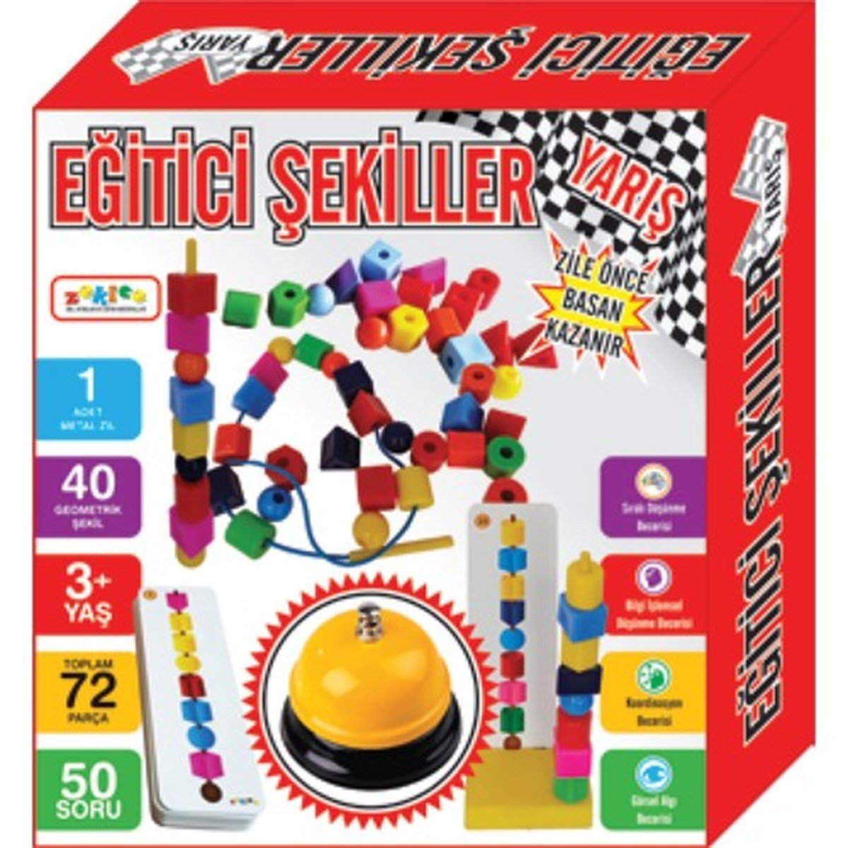 Akıl OyunlarıKMA0700EĞİTİCİ ŞEKİLLER YARIŞ