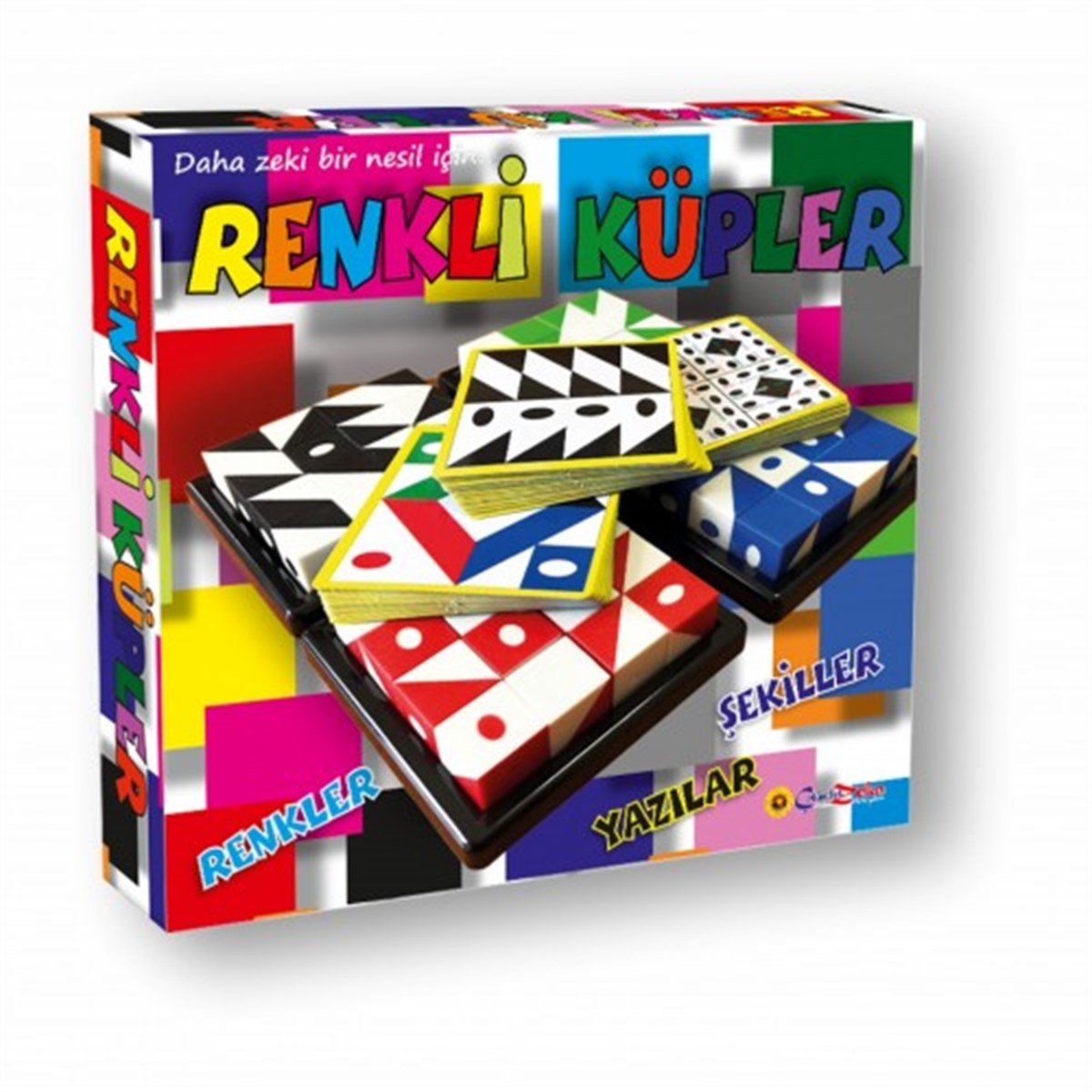 Akıl OyunlarıKMKZ38Renkli Küpler -Şekiller- Yazılar 