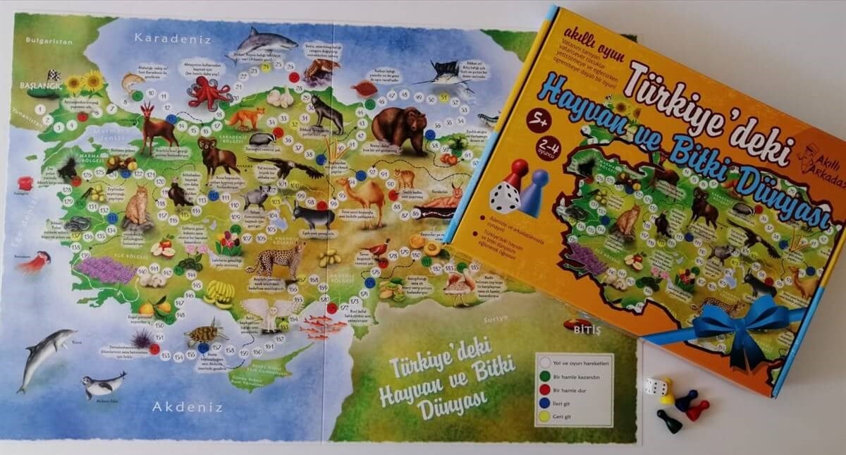 Akıl OyunlarıKMA001Türkiye'deki Hayvan ve Bitki Dünyası Aile oyunu