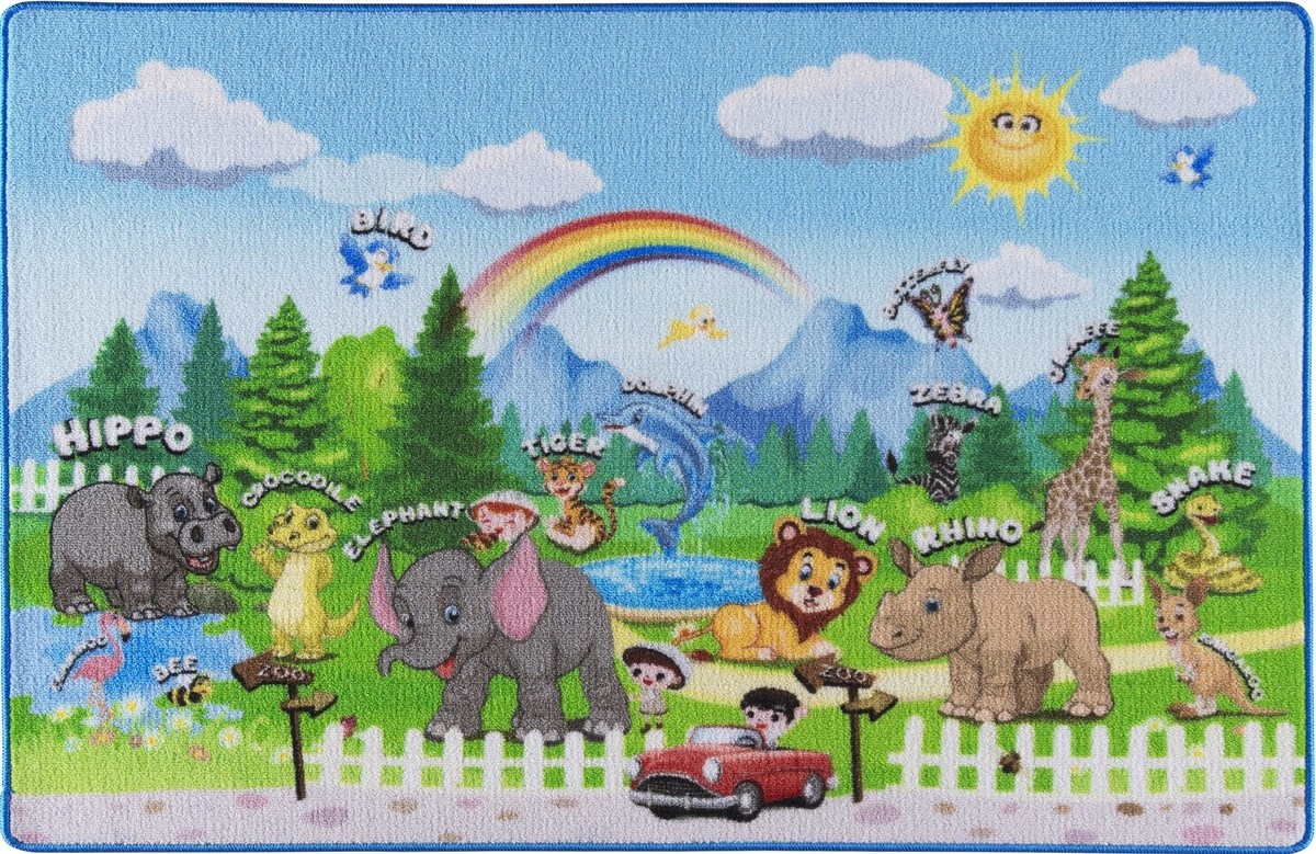 animal world halı | www.kreşmarket.com133*190 Cm Ebat HalılarKMH5624Hayvanat Bahçesi 133*190 