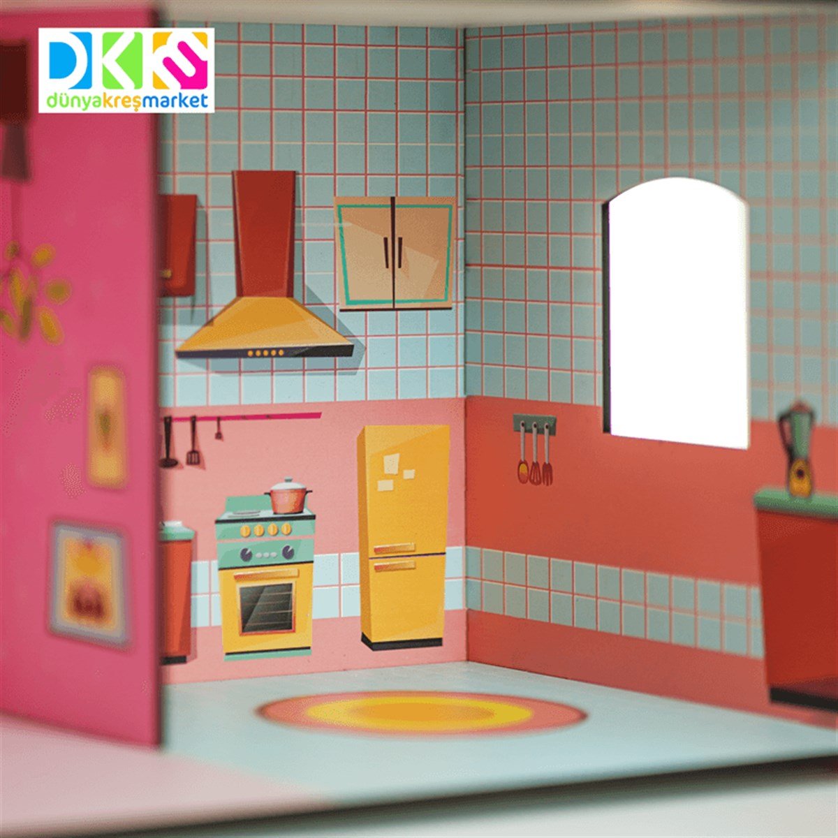 Bebek Oyun Evi | www.kreşmarket.com Barbie Bebek uyumlu Ahşap BloklarDKMTS20201Ahşap Bebek Oyun Evi