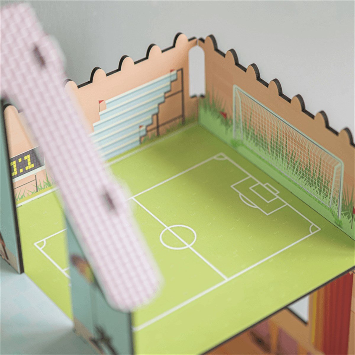 Bebek Oyun Evi | www.kreşmarket.com Barbie Bebek uyumlu Ahşap BloklarDKMTS20201Ahşap Oyun Evi