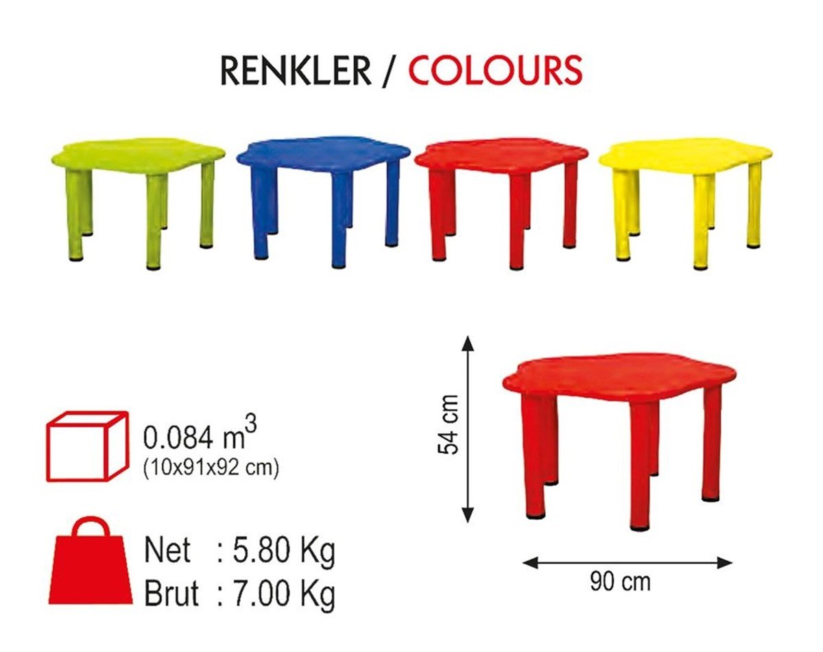 Beşgen Masa Çocuk Masası | www.kreşmarket.comÇocuk MasasıKMM4003Beşgen Plastik Masa
