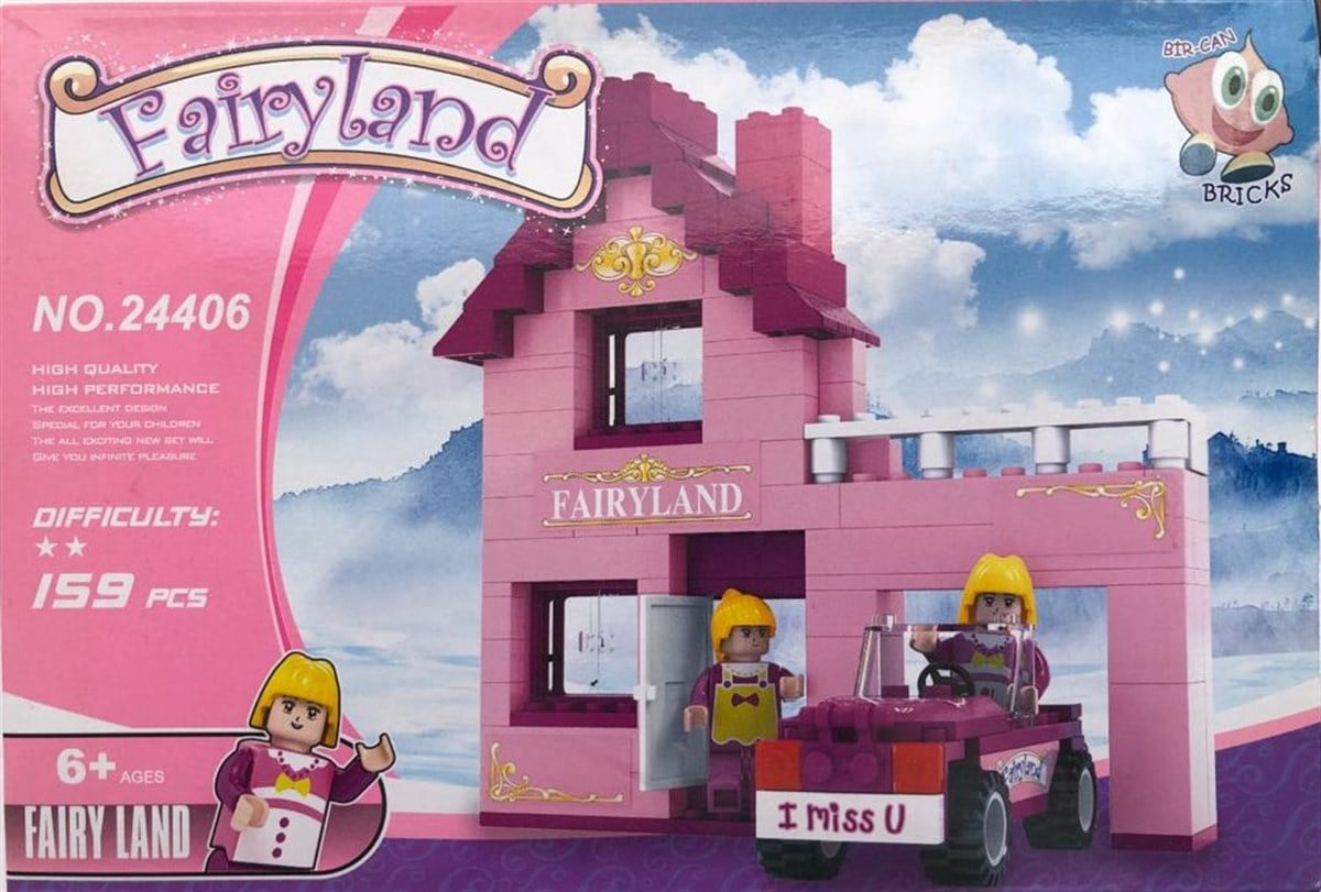 Bricks 159 Parça Peri Ülkesi Lego SetiPuzzle ve Kavram OyunlarıKM24406Bricks 159 Parça Peri Lego Seti