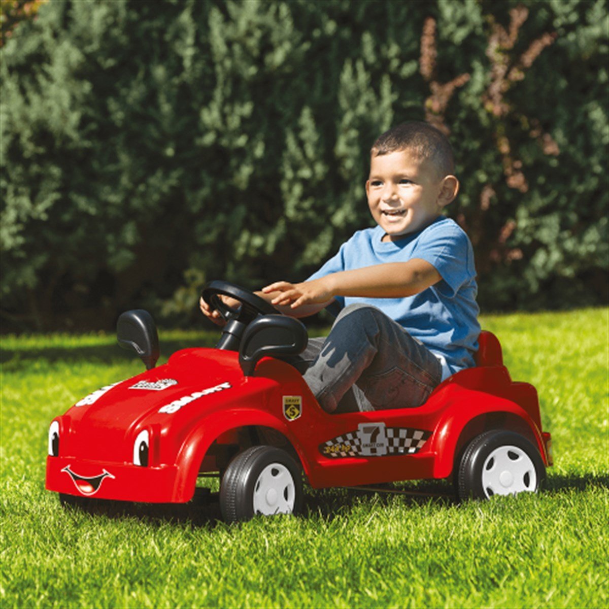 Dolu Smart Pedallı Araba  | www.kreşmarket.comBahçe OyuncaklarıKMDL8019Kırmızı Smart Pedallı Araba