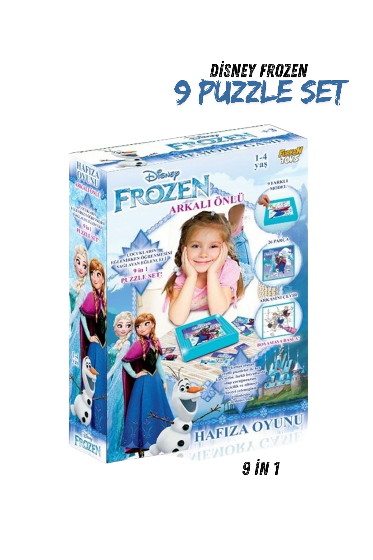 Frozen Çocuk Eğitici Seti 4'lü Set 