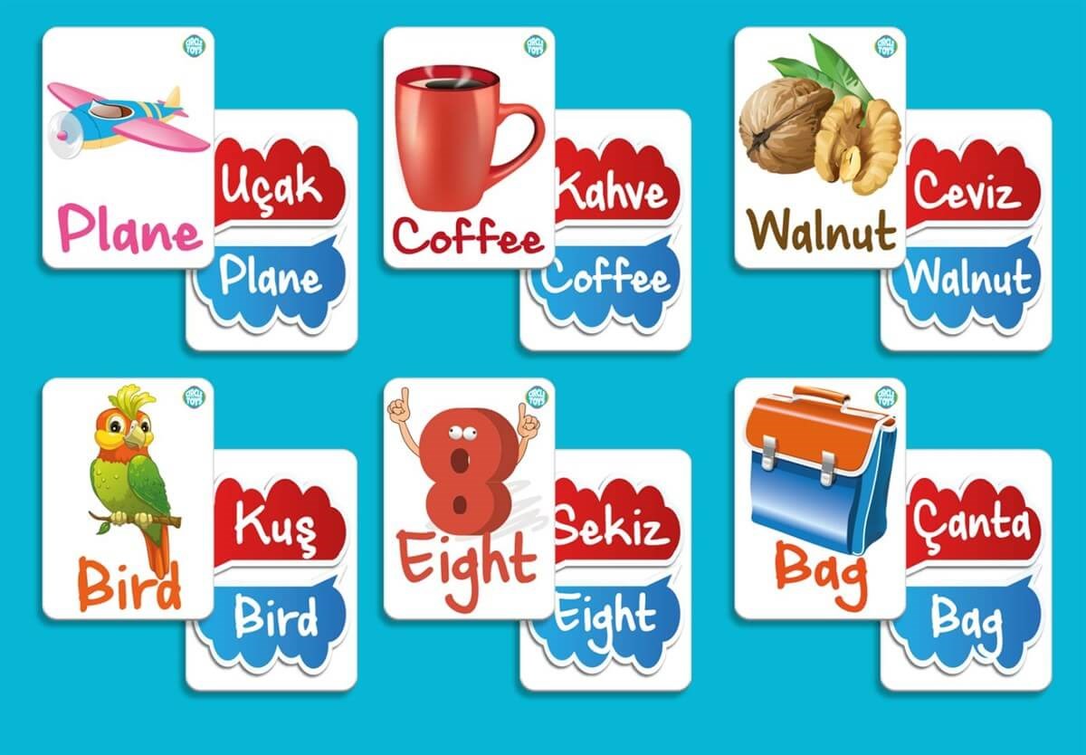İngilizce Öğreniyorum Kavram Kartları | www.kreşmarket.comAkıl OyunlarıKMCT004İngilizce Öğreniyorum