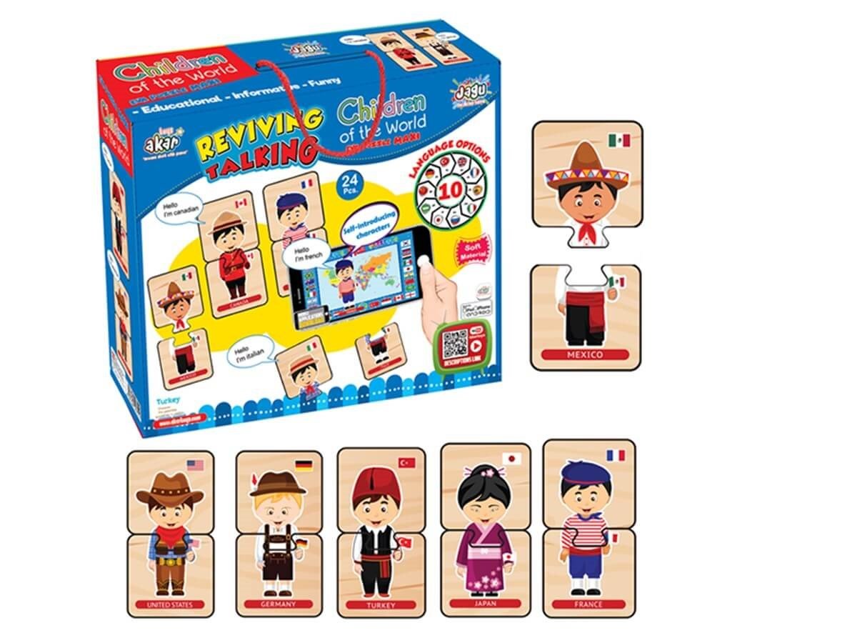 Konuşan Dünya Çocukları PuzzlePuzzle ve Kavram OyunlarıKMAKP7511Konuşan Dünya Çocukları Puzzle