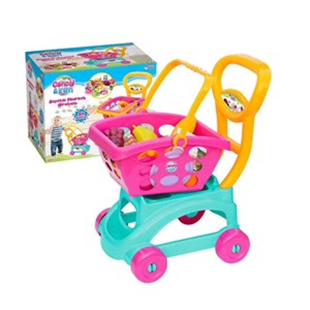 Mutfak KöşeleriKMM0327Sepetli Market Arabası