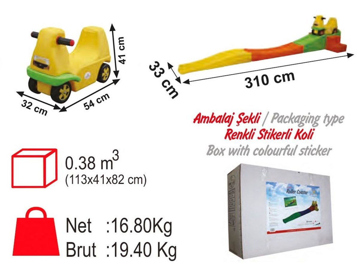 Neşeli Kayan Araba - Kreş MarketBahçe OyuncaklarıKMBH415Neşeli Kayan Araba