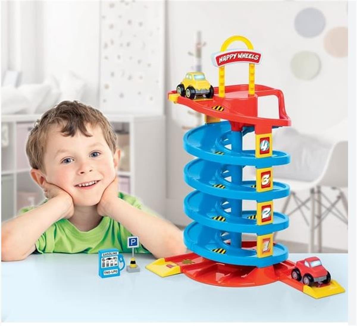 Oyuncak ArabalarKMD5153Dolu Spiral Yol Set