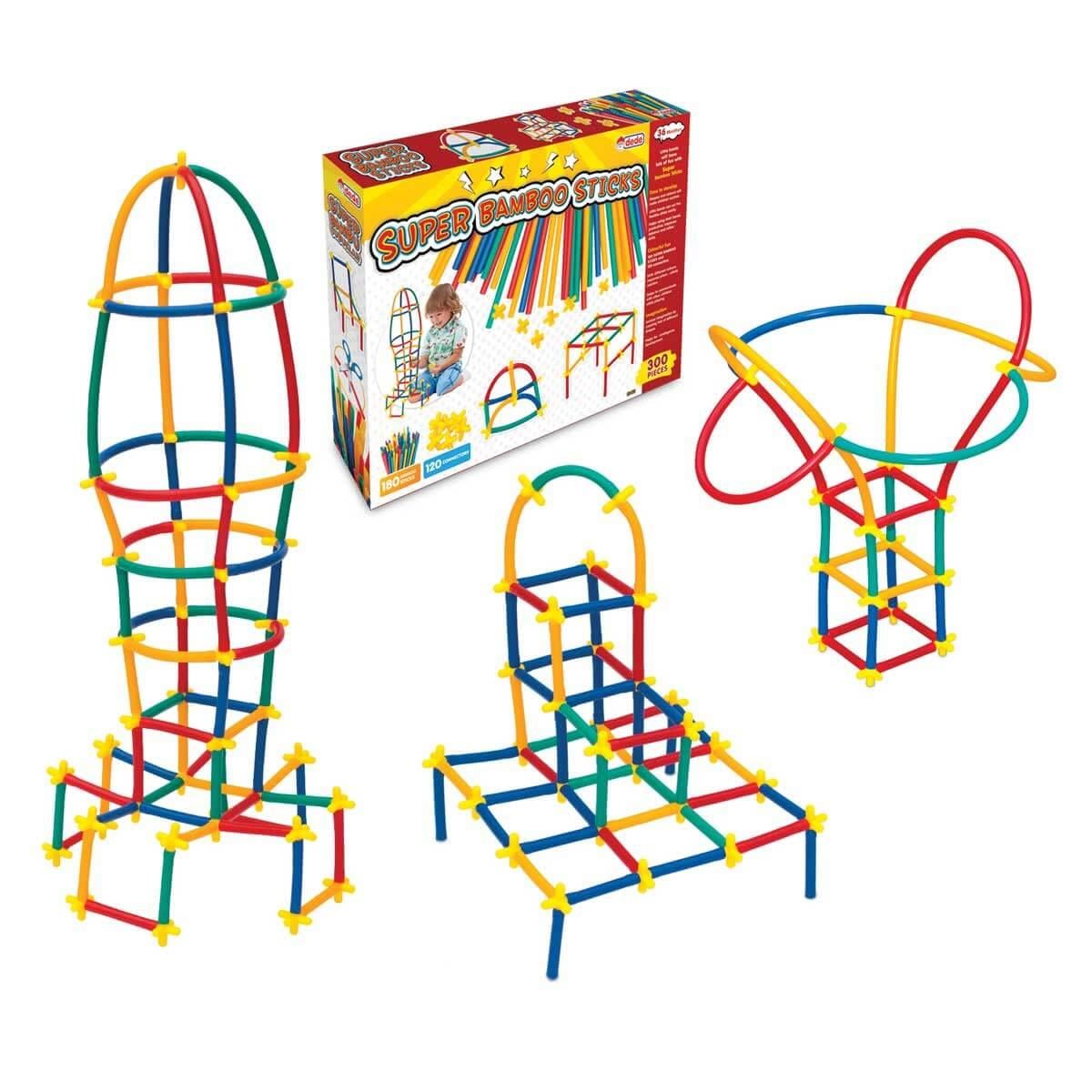 Plastik Lego ve Blok SetleriKMB22Bambu Çubukları 180+120 Parça