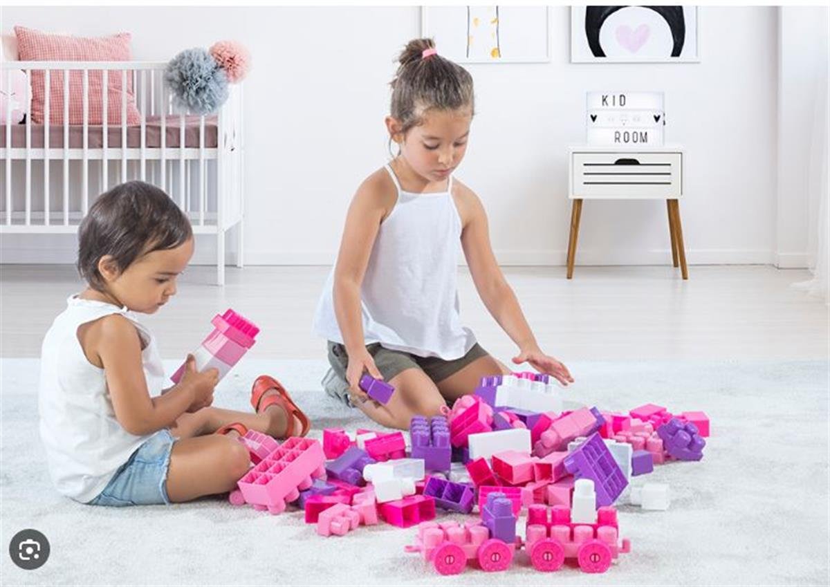 Plastik Lego ve Blok SetleriKMD2556Unicorn Sandıkta Mega Blok 100 Parça