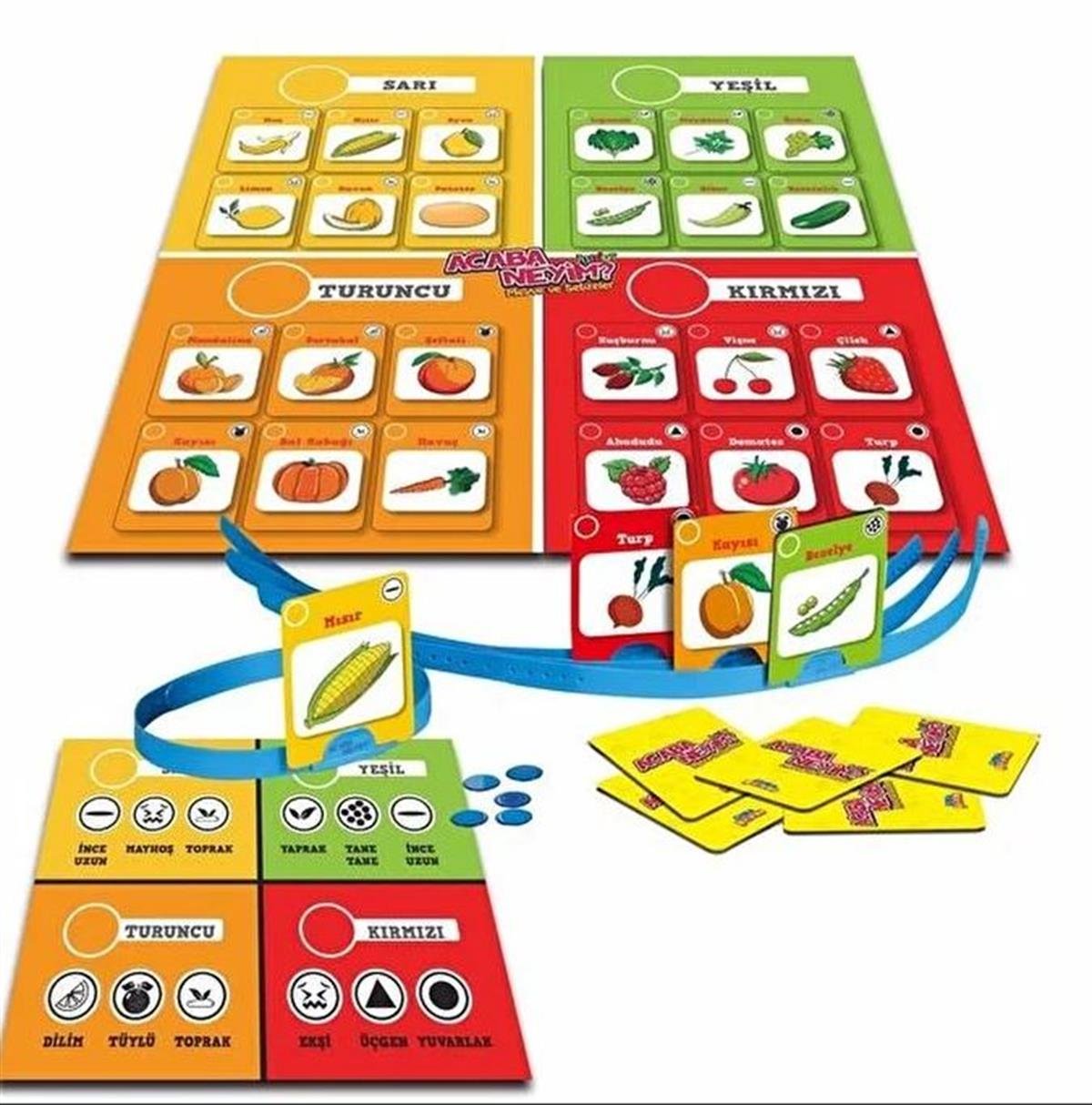 Puzzle ve Kavram OyunlarıKMS72606Acaba Neyim? Junior Meyve ve Sebzeler 