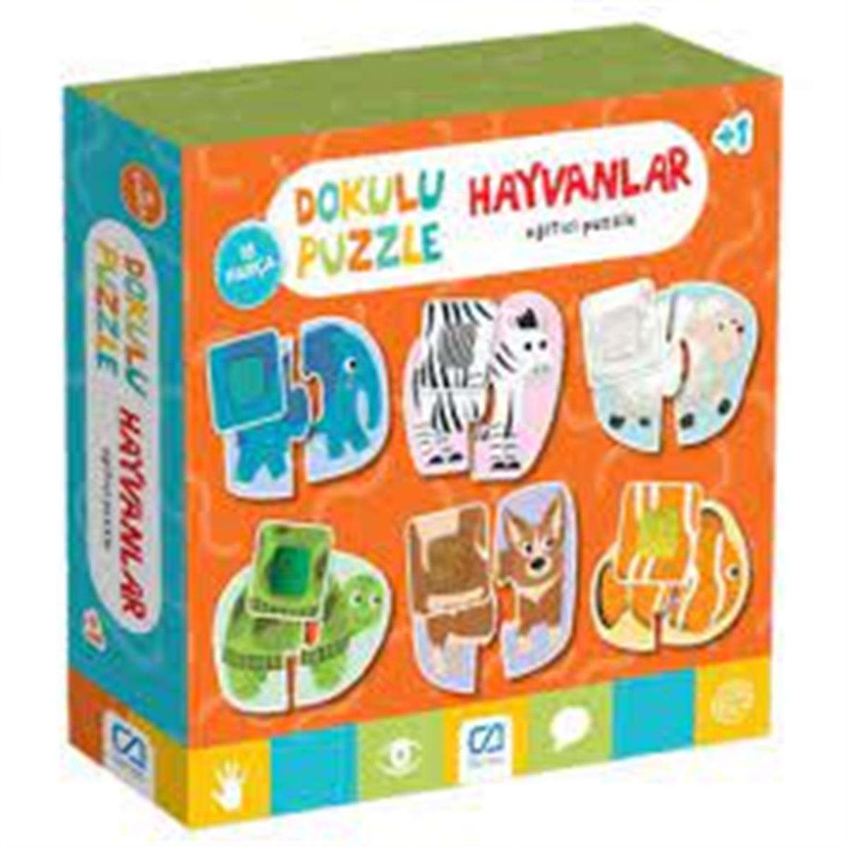 Puzzle ve Kavram OyunlarıKMCA5126Dokulu Puzzle Hayvanlar