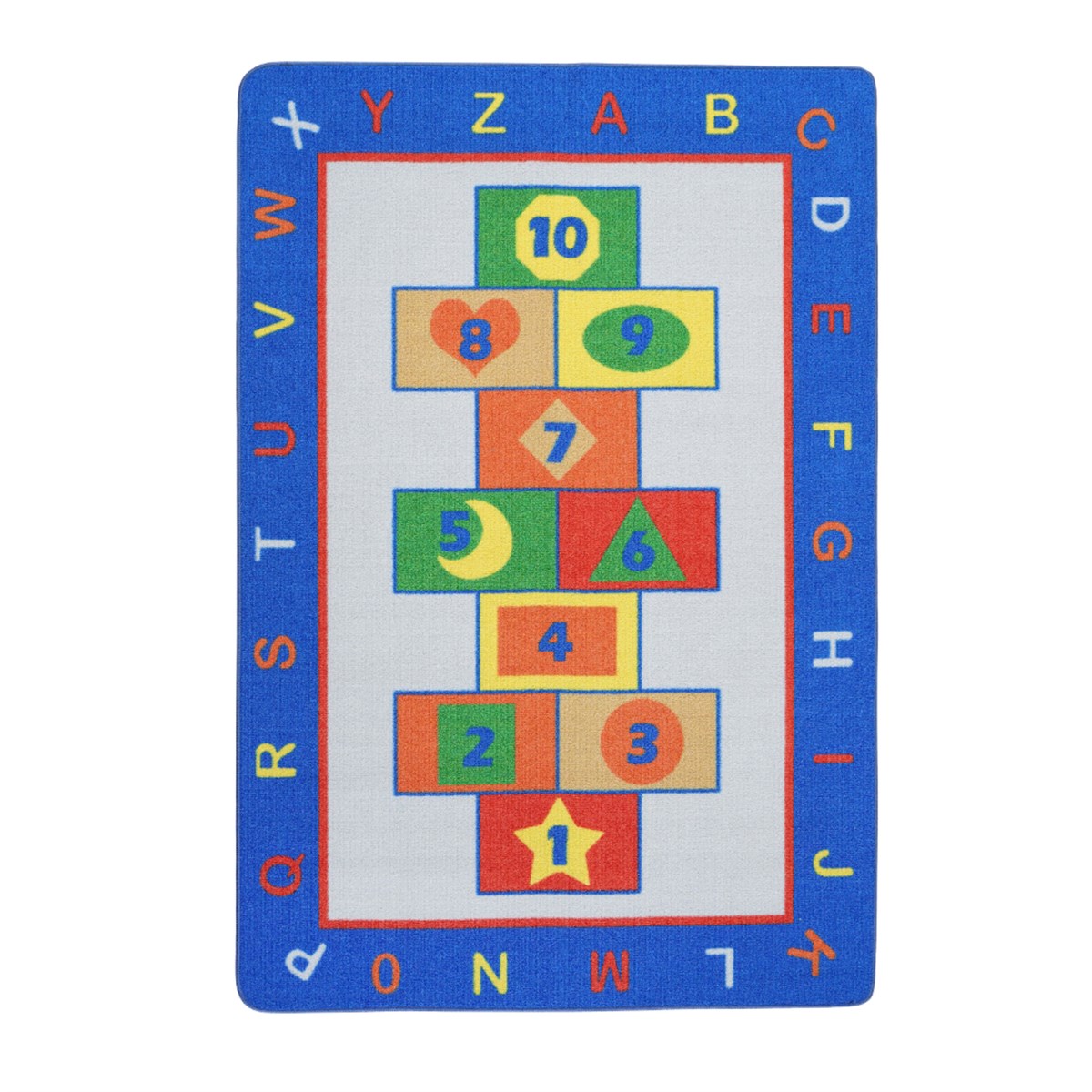 Renkli Paletler Halı| www.kreşmarket.com133*190 Cm Ebat HalılarKMHC0026Game Mavi Bukle