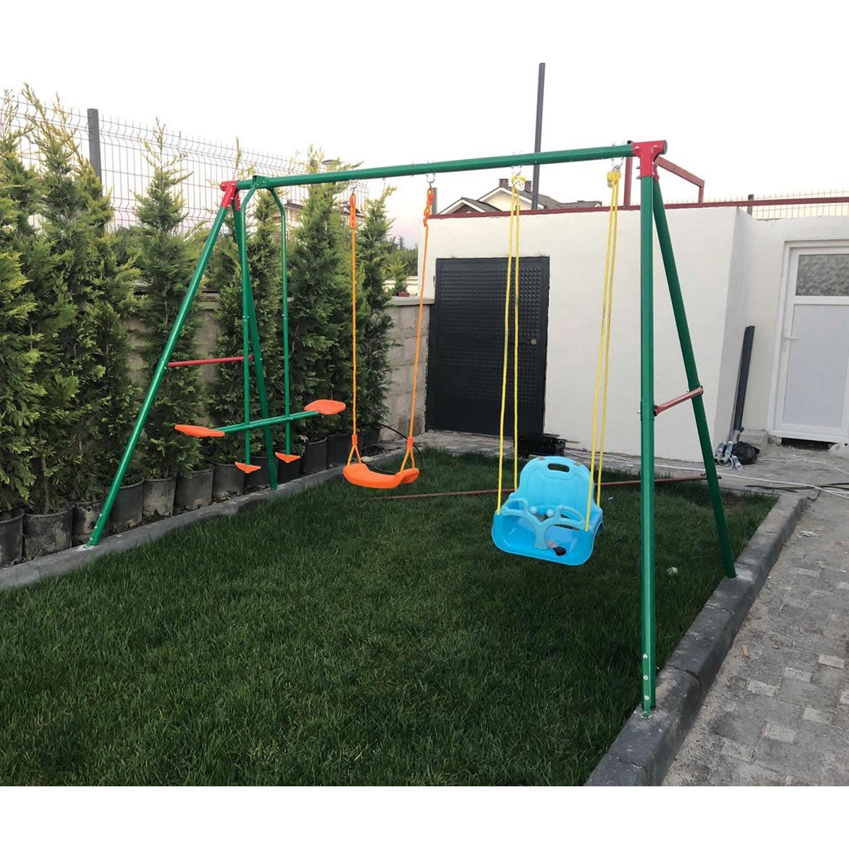Sallanan Tahterevalli + Salıncak - Kreş MarketKaydırak,Salıncak Ve TahterevalliKMSTA3027Sallanan Tahterevalli + 2 li Salıncak (TIRMANMA İPİ HEDİYELİ)