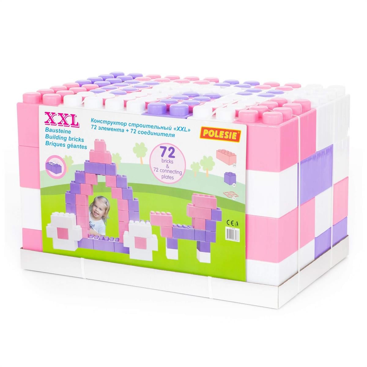 XXL YAPI BLOKLARI 72+72 PEMBEPlastik Lego ve Blok SetleriKMP68088xxl Yapı Blokları72+72 Pembe