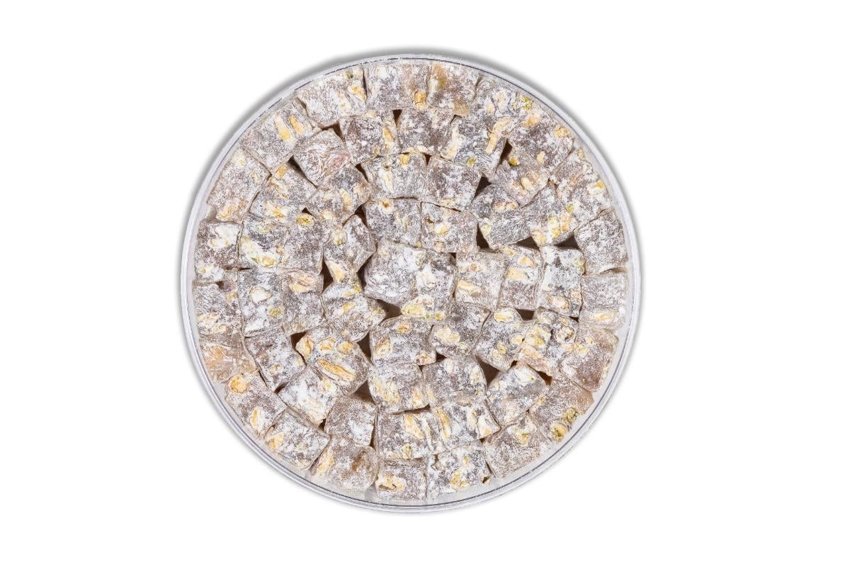 HEDİYELİK ÜRÜNLERÇ. Kavrulmuş Fıstıklı Lokum Kristal Kutu 325 gr