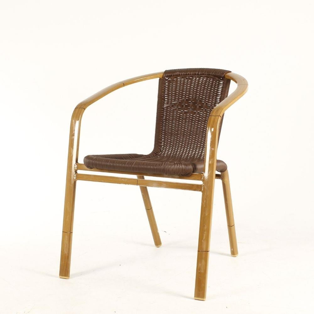 -Outlet- Alüminyum Rattan Sandalye