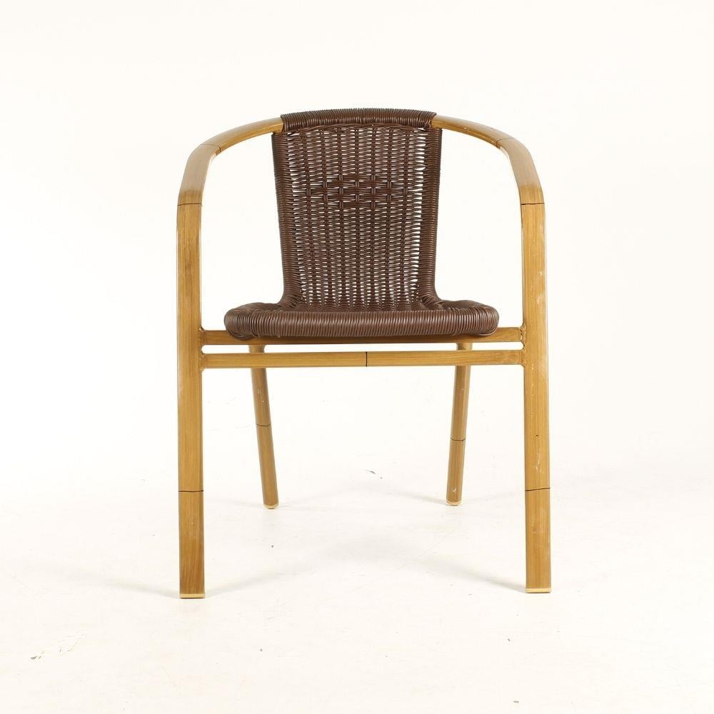 -Outlet- lüminyum Rattan Sandalye