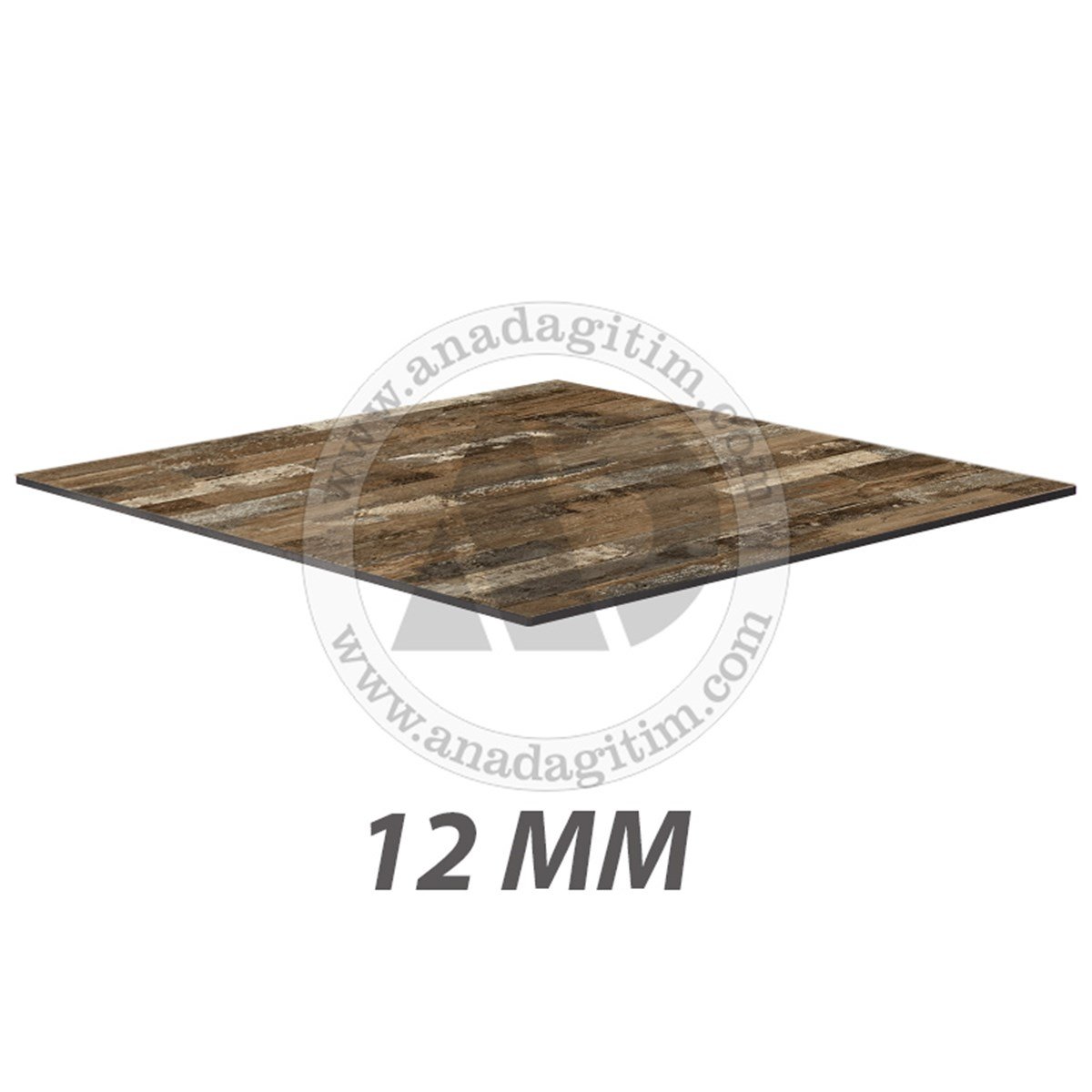 12 mm Kare Compact Laminat Masa Tablası