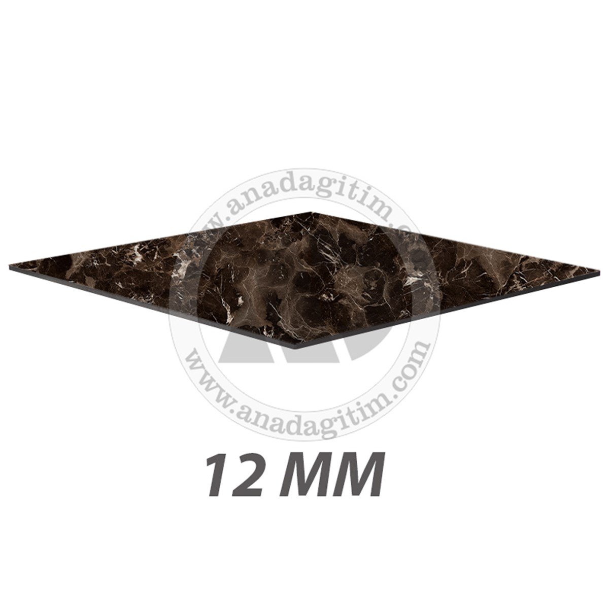 12 mm Kare Compact Laminat Masa Tablası