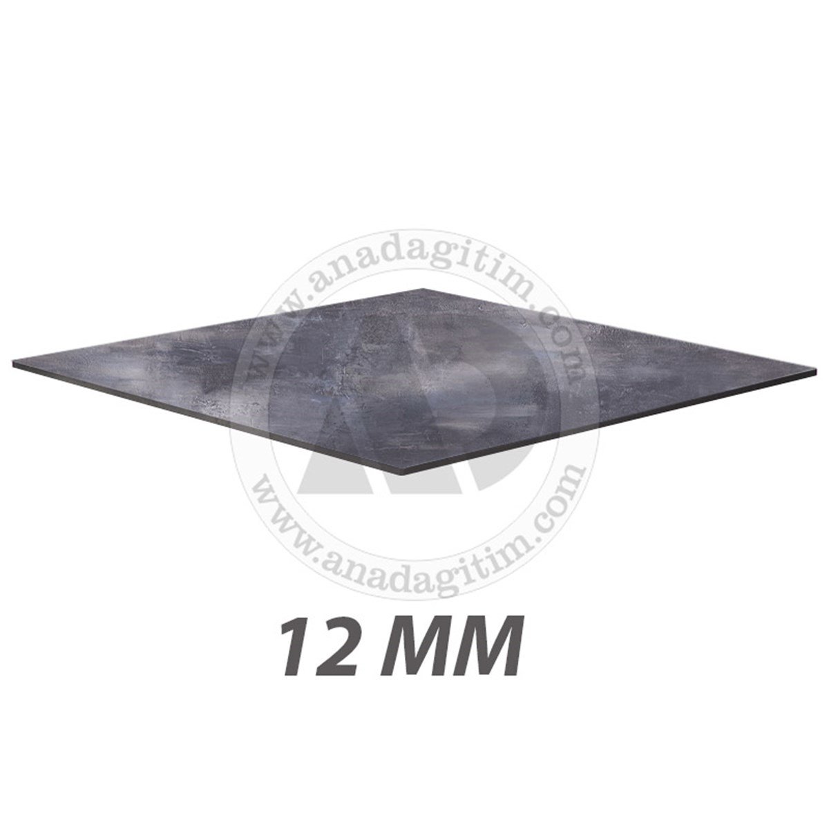 12 mm Kare Compact Laminat Masa Tablası