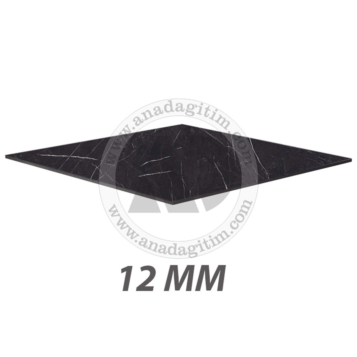 12 mm Kare Compact Laminat Masa Tablası