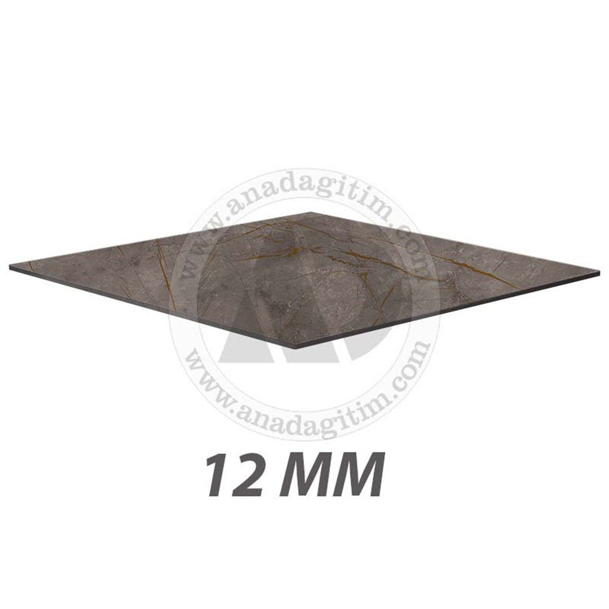 12 mm Kare Compact Laminat Masa Tablası