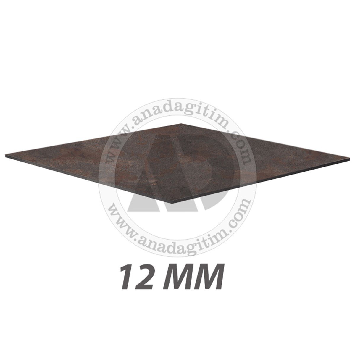 12 mm Kare Compact Laminat Masa Tablası