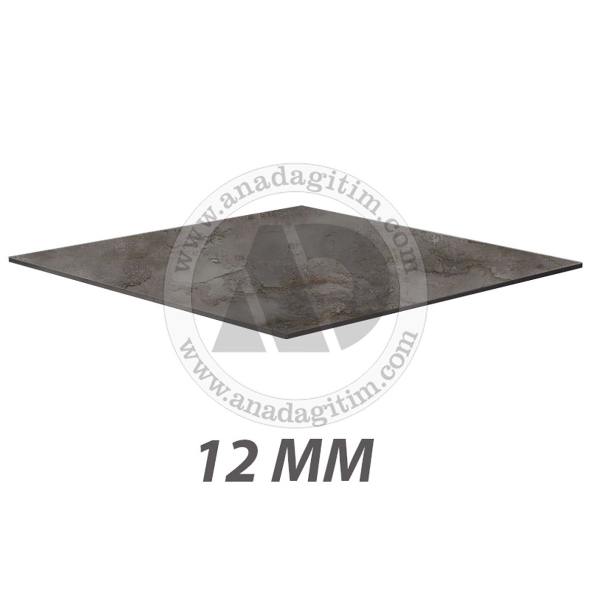 12 mm Kare Compact Laminat Masa Tablası