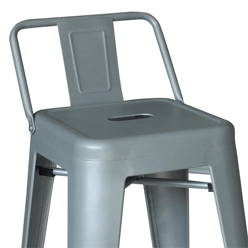 Tolix Sırtlı Bar Taburesi