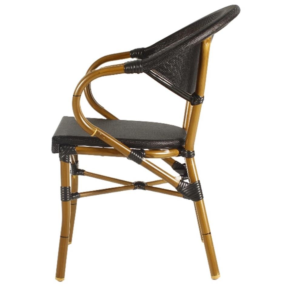 Alüminyum Bambu Rattan Sandalye