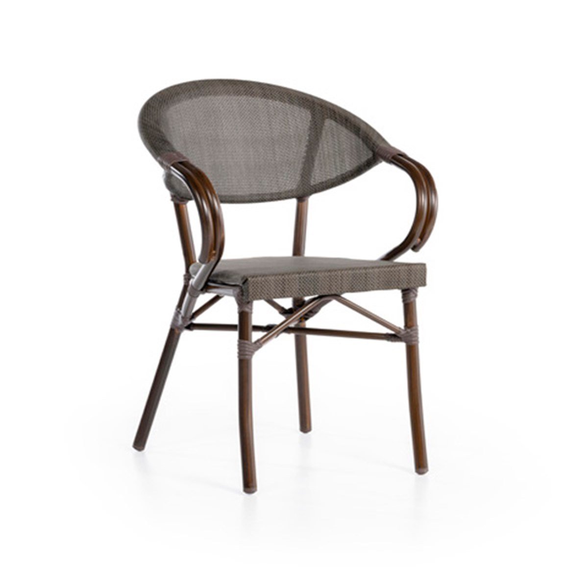 Alüminyum Bambu Rattan Sandalye