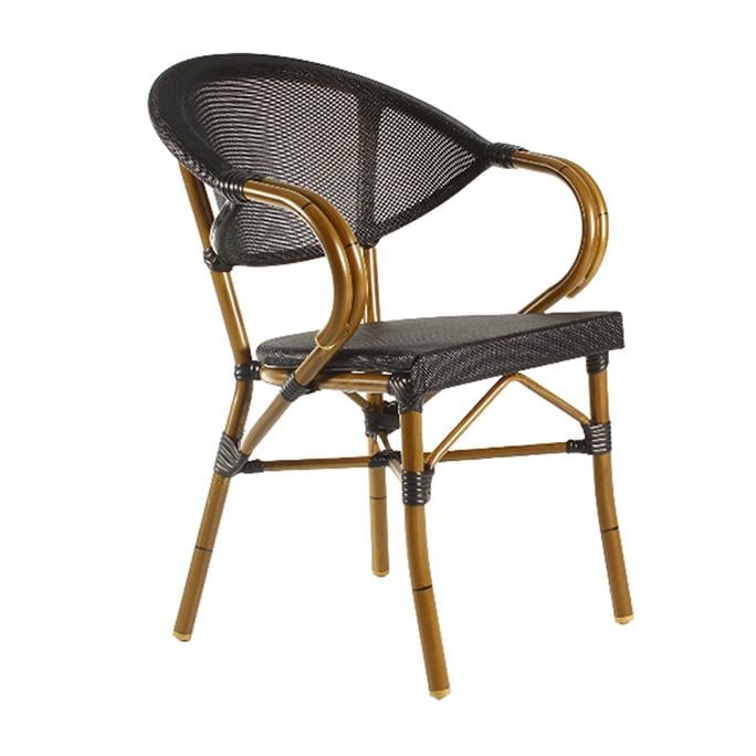 Alüminyum Bambu Rattan Sandalye