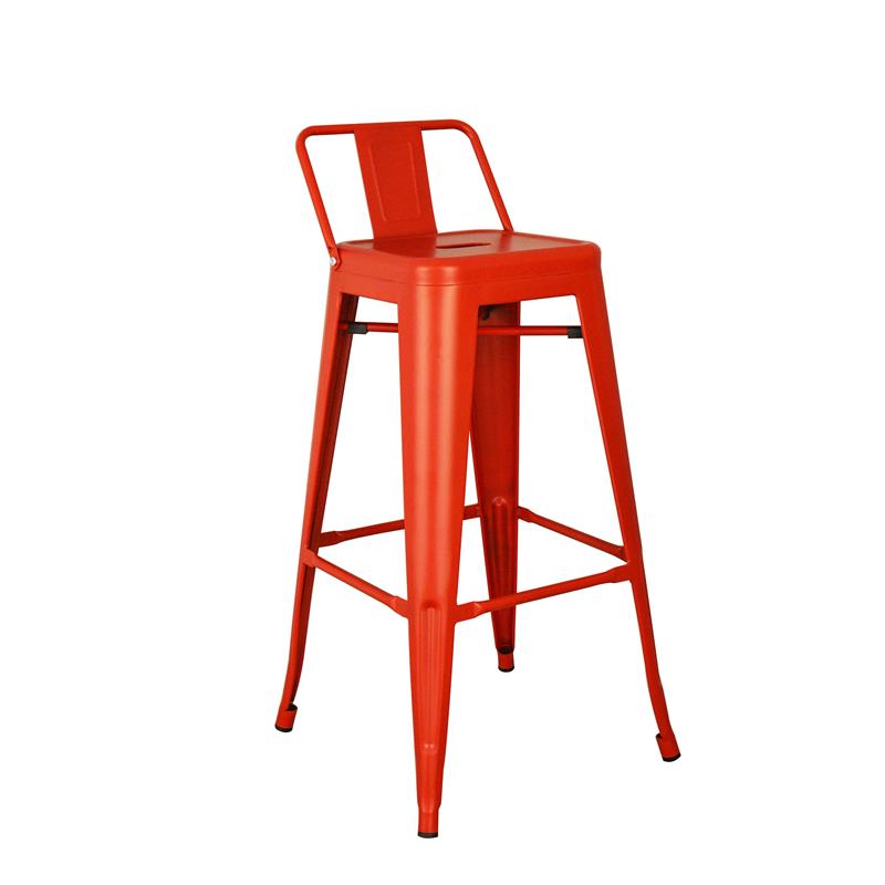 Tolix Sırtlı Bar Taburesi