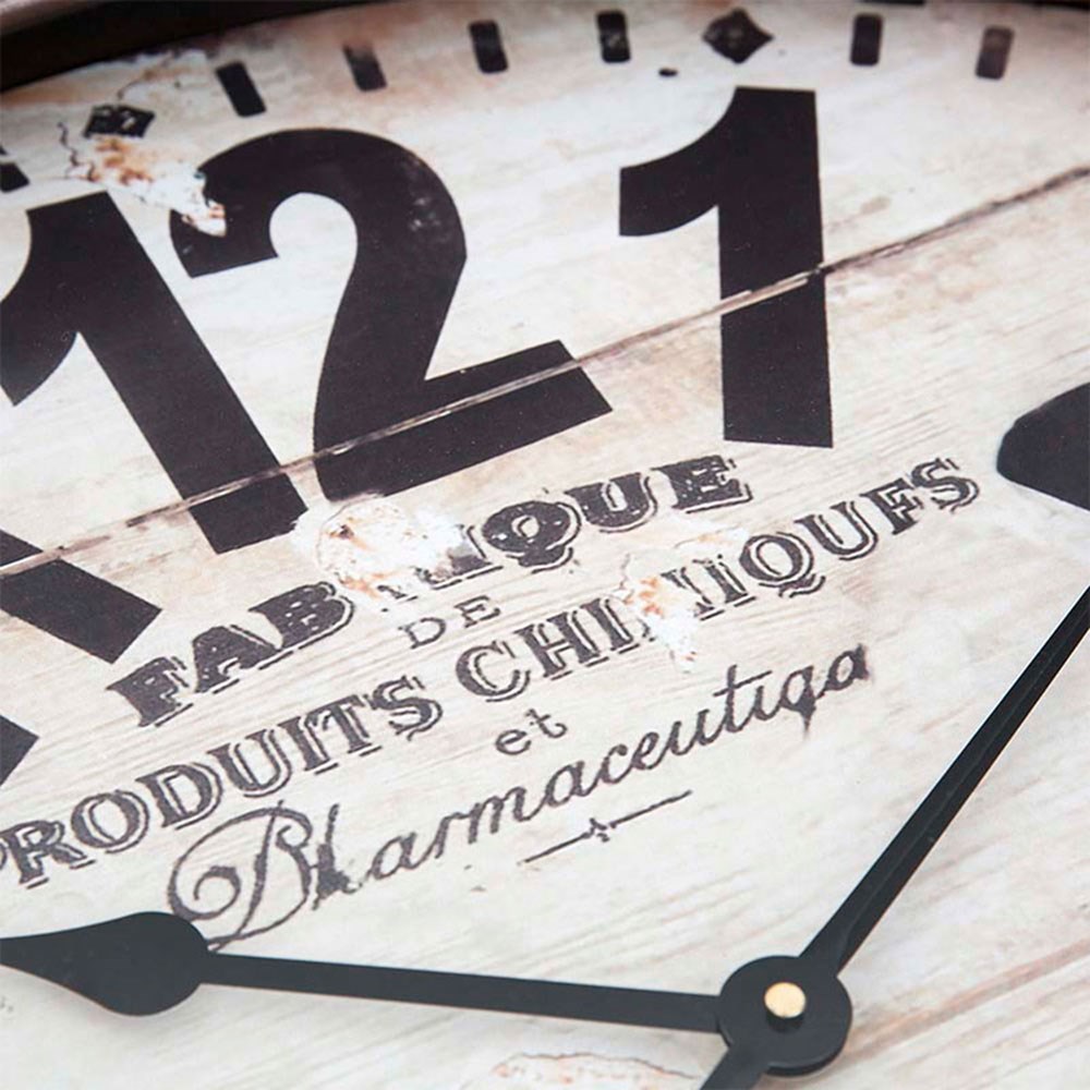 Eskitme Metal Duvar Saati