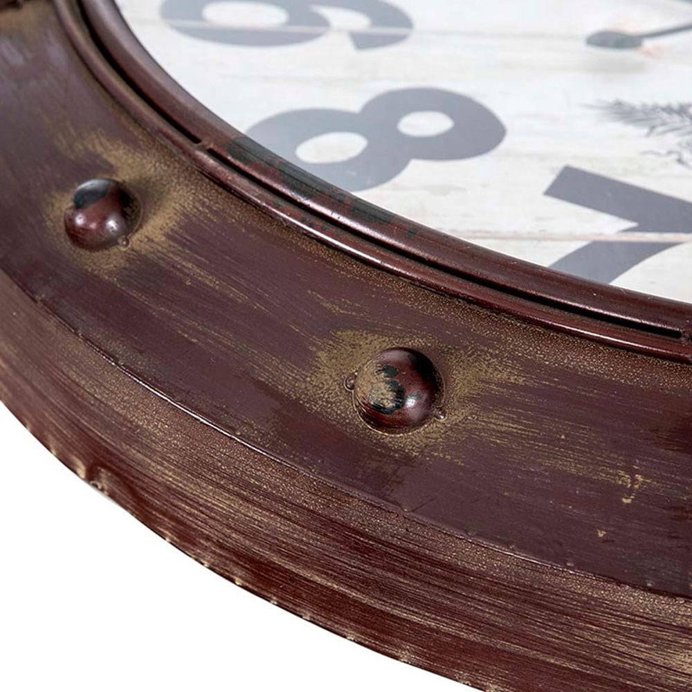 Eskitme Metal Duvar Saati