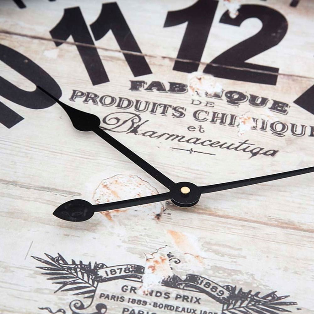 Eskitme Metal Duvar Saati