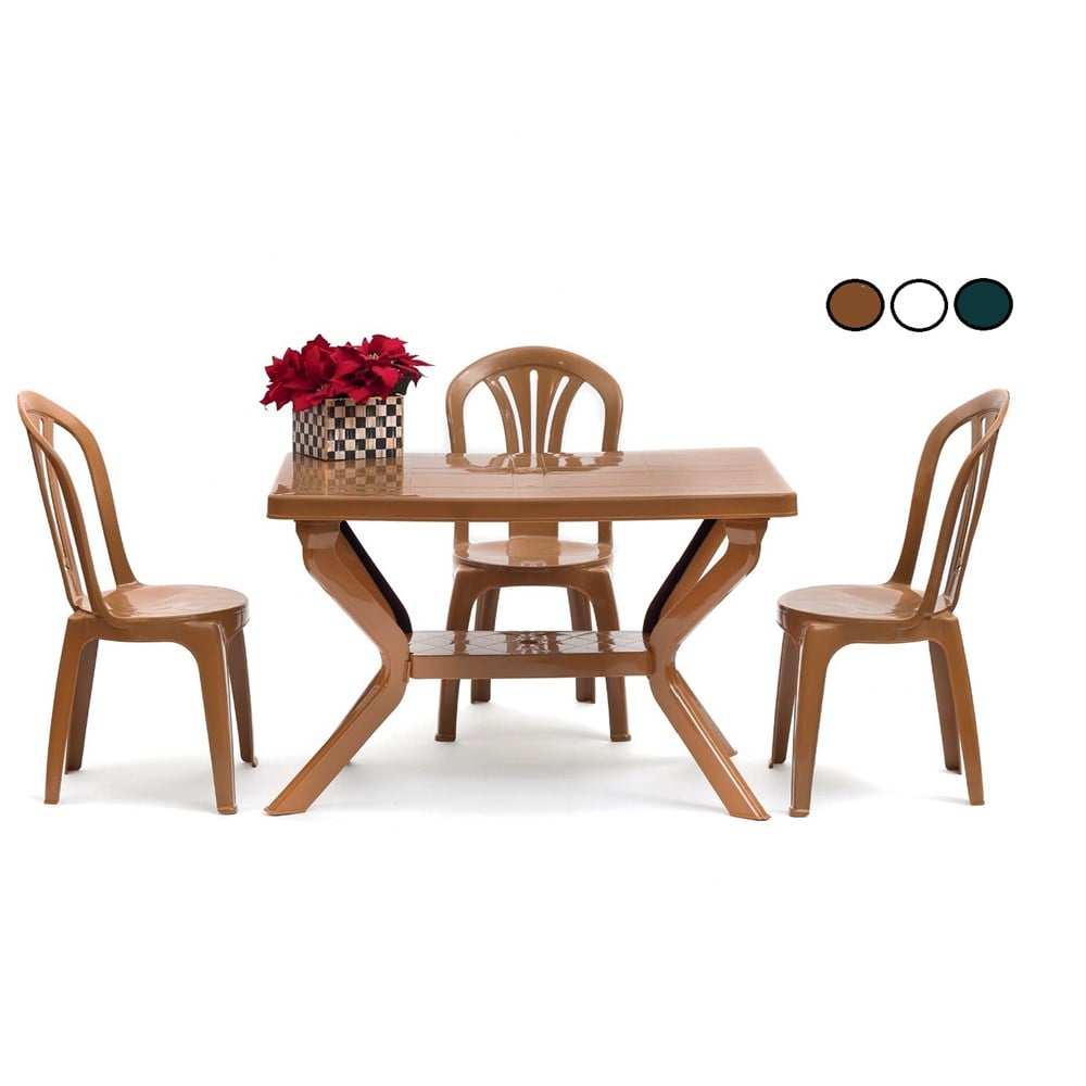 Foglia Plastik Masa Sandalye Takımı