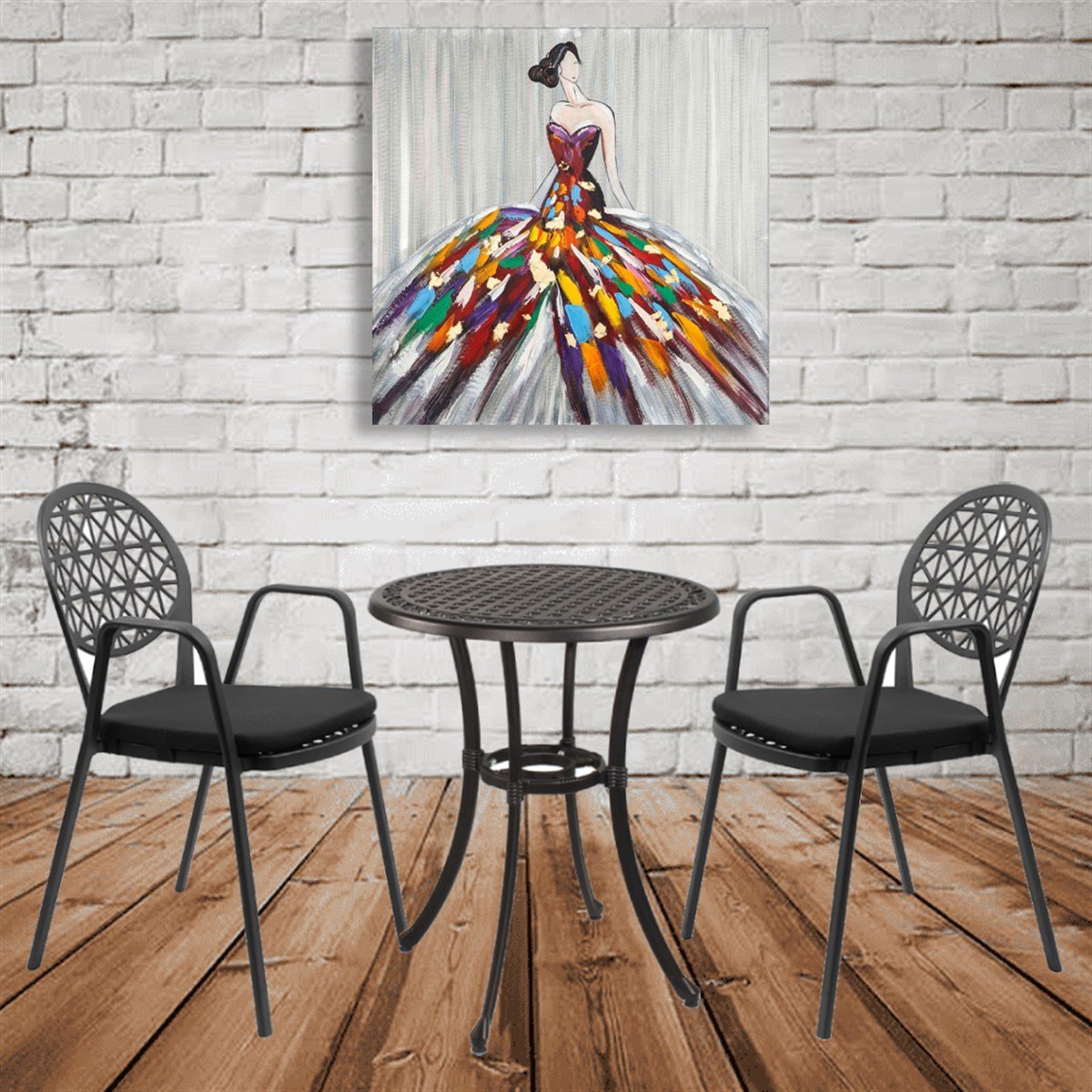 Hitit Alüminyum Balkon Masa Takımı