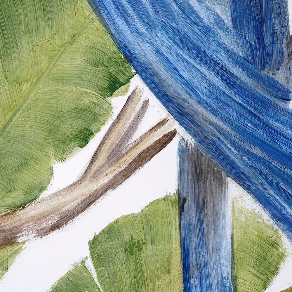 Mavi Papağan Seffaf Dekoratif Tablo