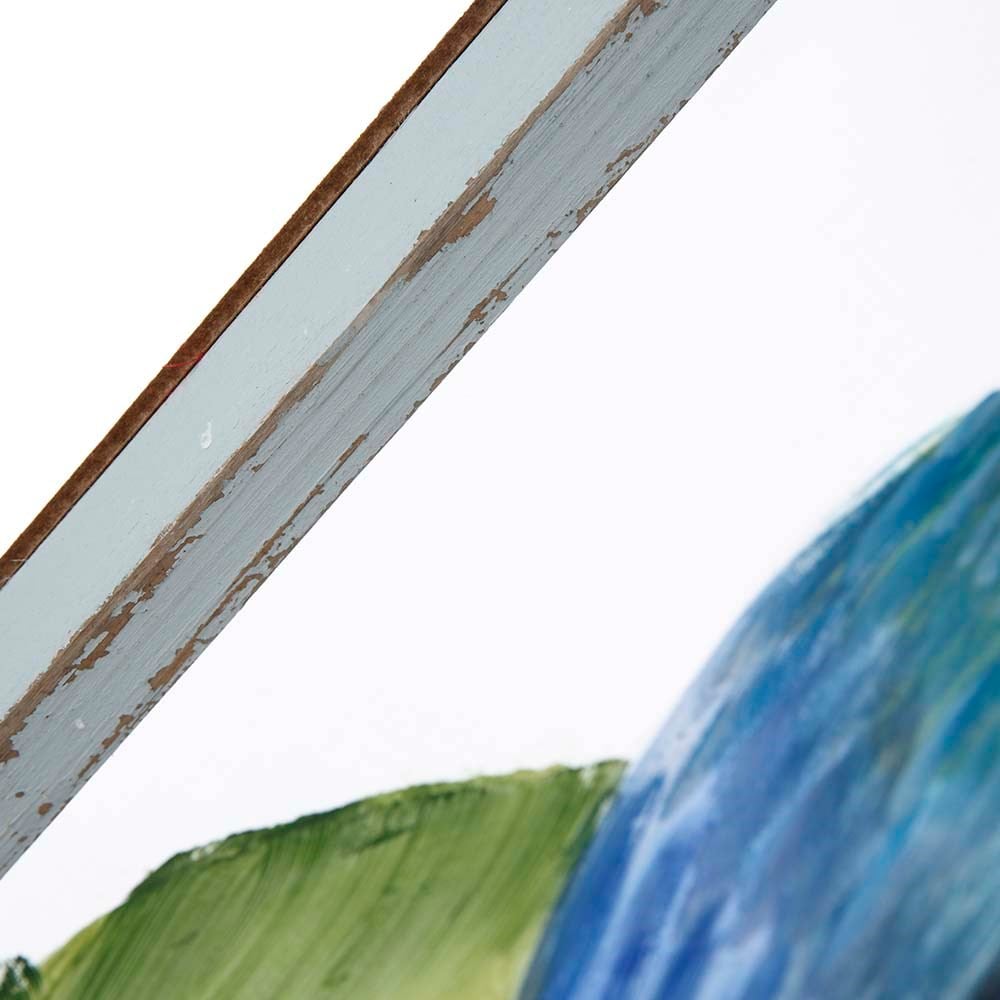 Mavi Papağan Seffaf Dekoratif Tablo