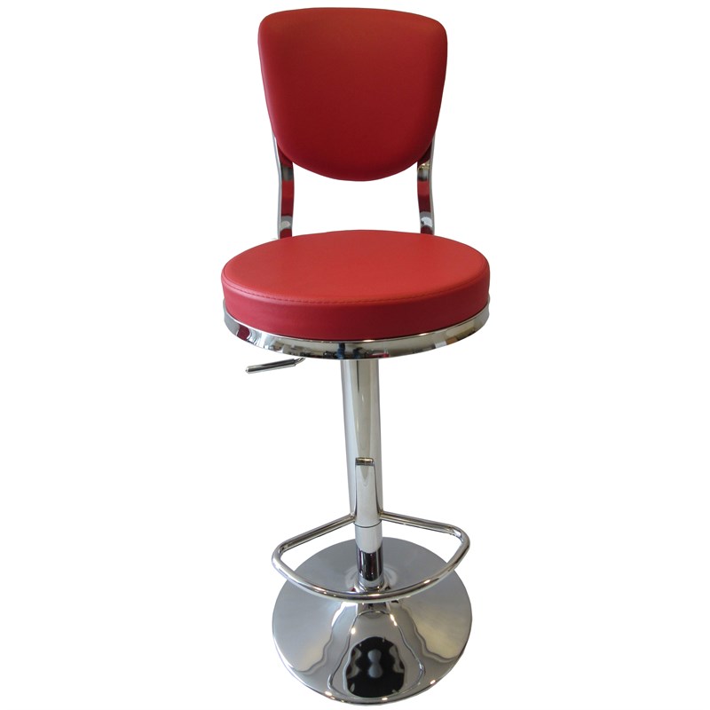 Mercan Deri Bar Taburesi