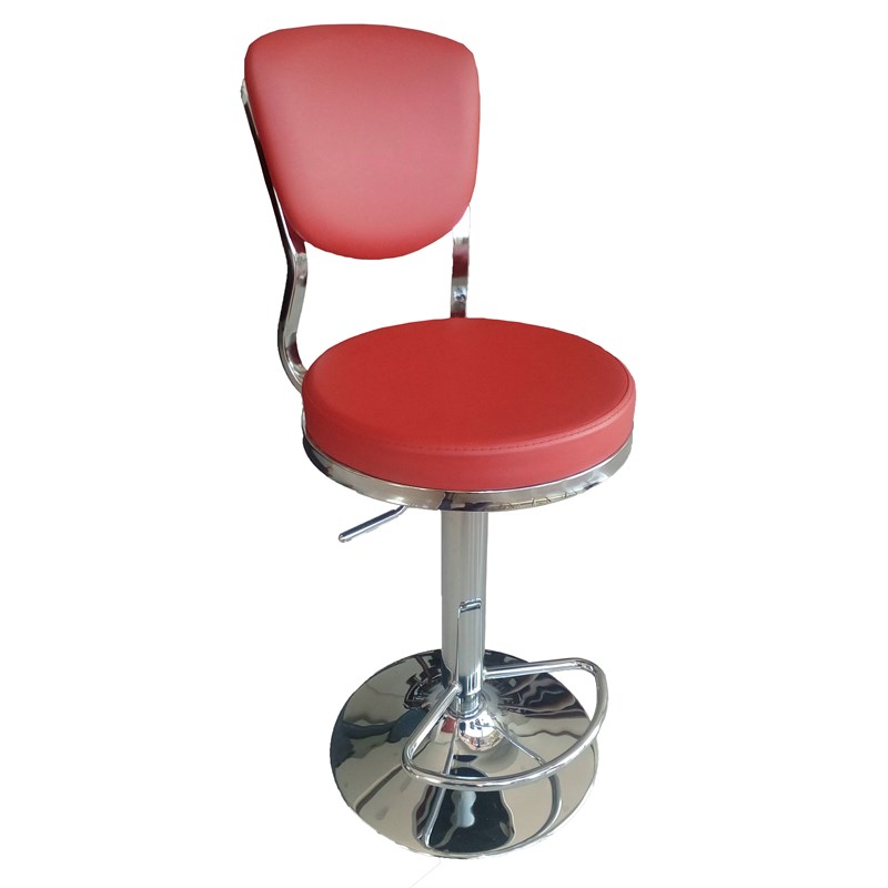 Mercan Deri Bar Taburesi