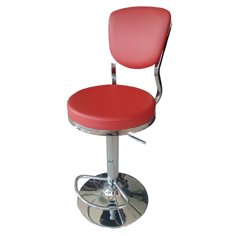 Mercan Deri Bar Taburesi