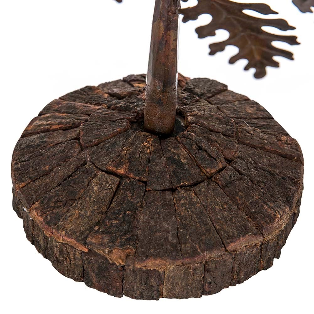 Metal Dallı Ağaç Dekoratif Mumluk